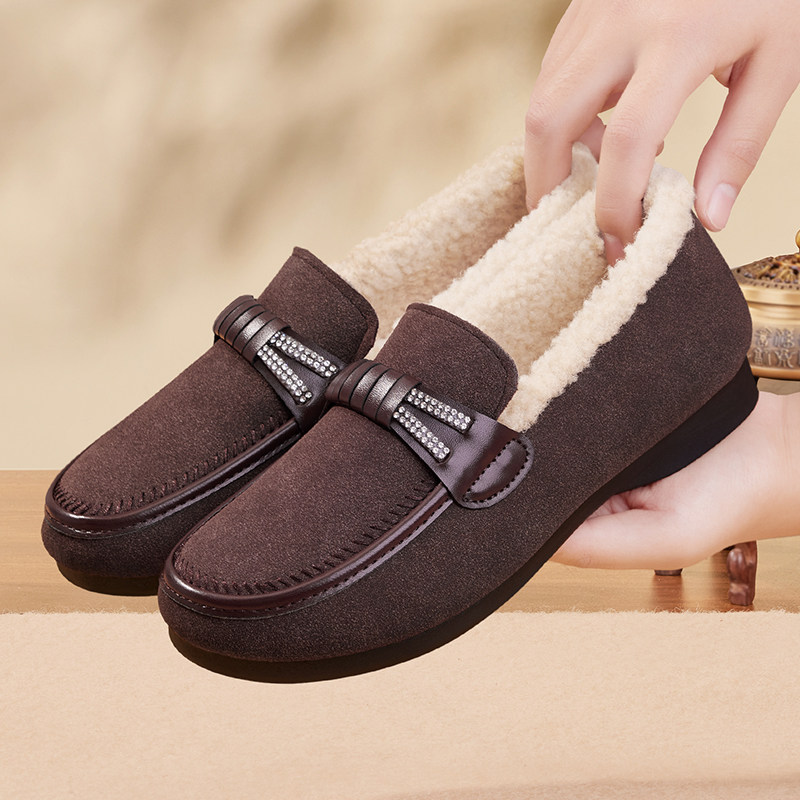 老北京棉鞋女冬季加绒2025新款保暖一脚蹬布鞋加厚防滑软底豆豆鞋,淘宝优惠券,粉丝福利购,淘宝优惠卷