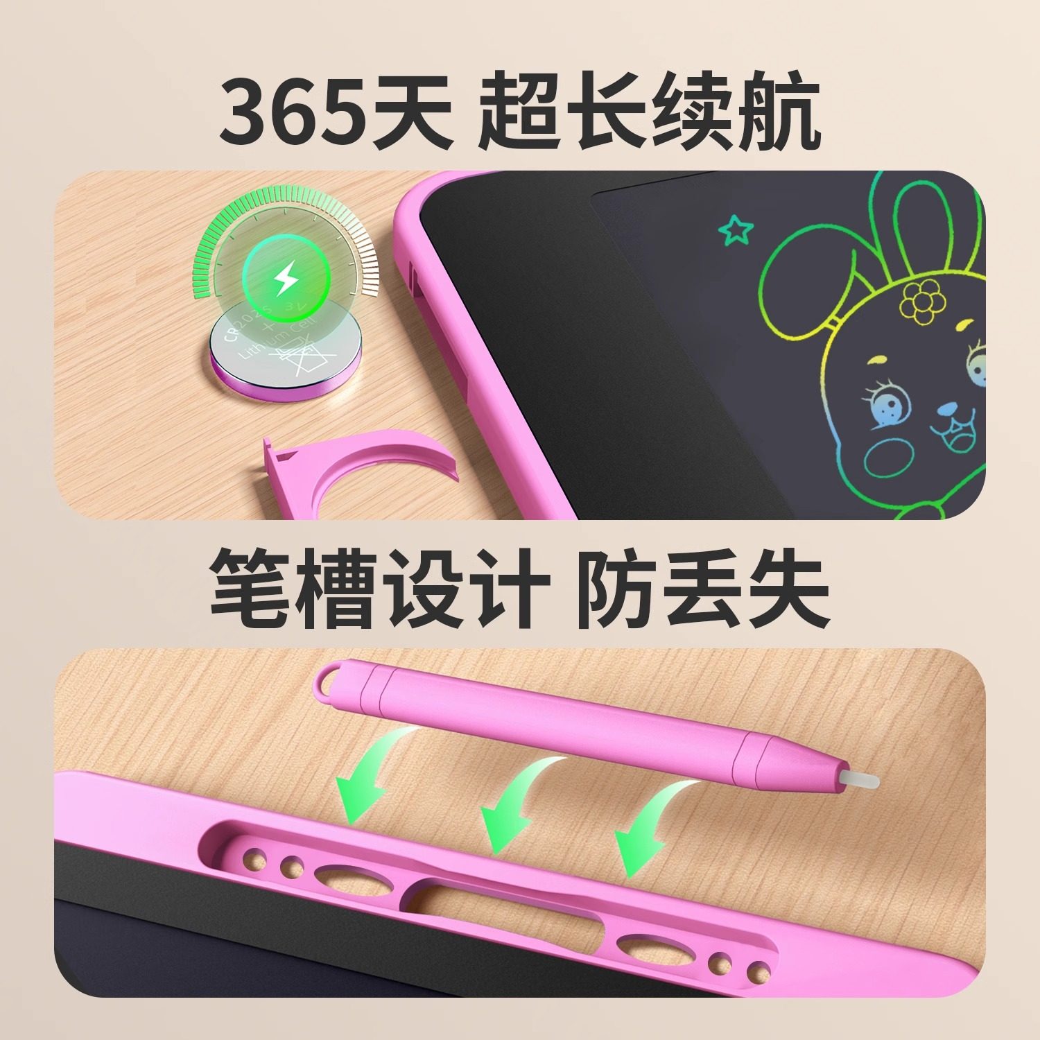 画板儿童液晶手写板家用一键消除婴幼儿电子玩具男女孩无尘彩色,淘宝优惠券,粉丝福利购,淘宝优惠卷