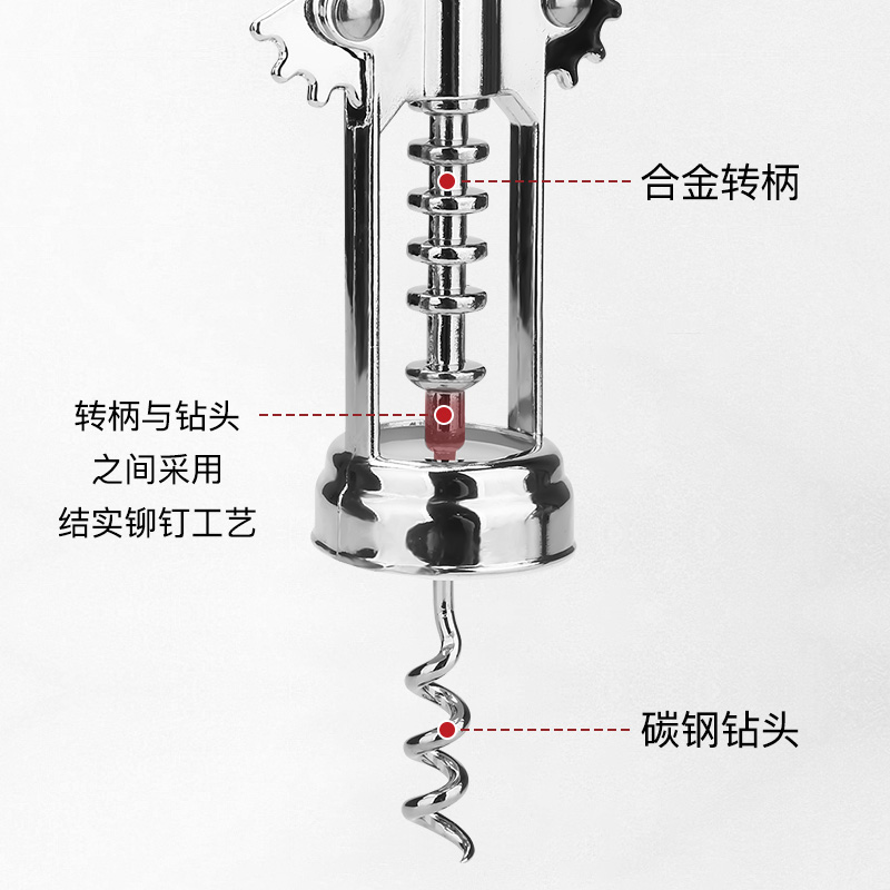 红酒开瓶器家用多功能起酒器葡萄酒啤酒瓶起子开酒器启瓶器海马刀 - 图2