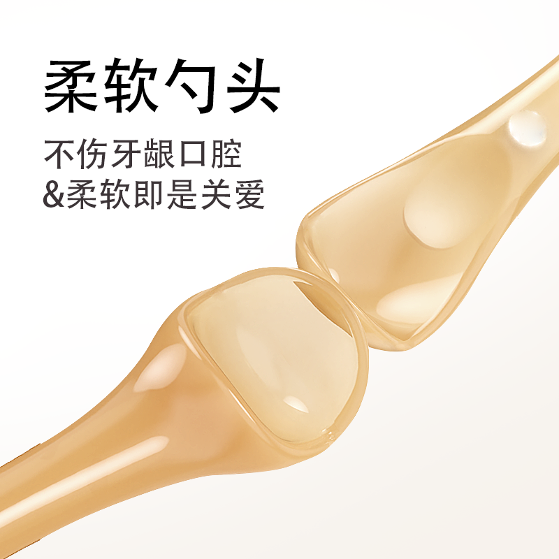 宝宝硅胶勺子新生婴儿勺子儿童餐具吃饭辅食碗软头硅胶软勺耐高温