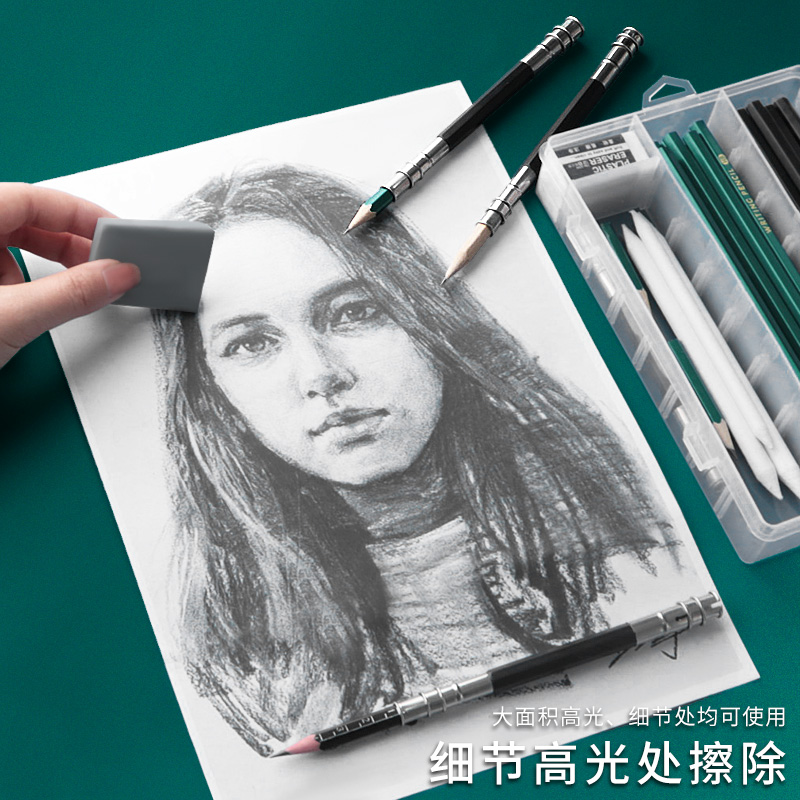 可塑性软橡皮擦素描用橡皮泥可拉丝学生美术绘图绘画可素泥高光 - 图2