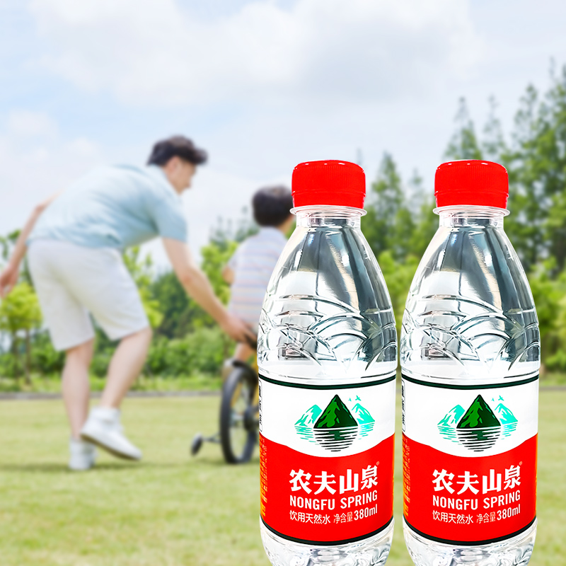 农夫山泉瓶装水380ml*12瓶饮用水长白山大水 - 图0