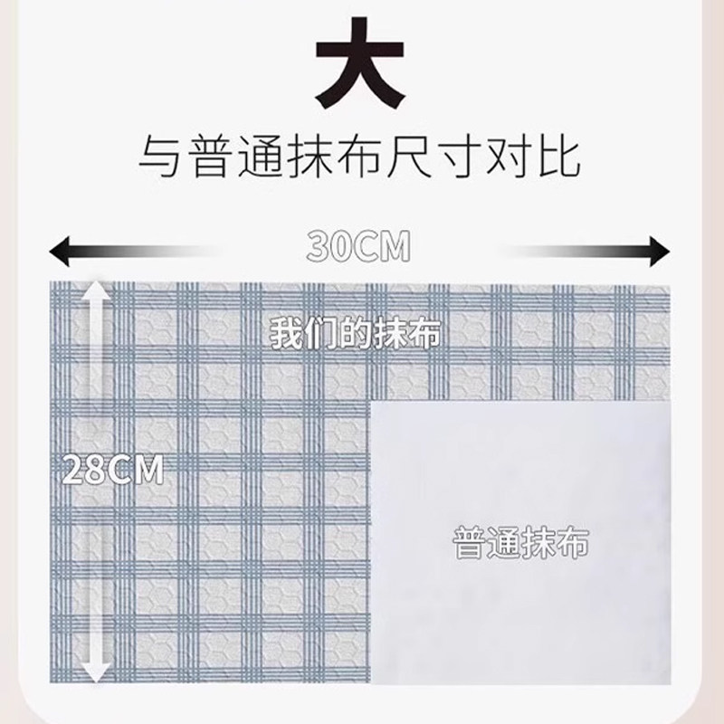 懒人抹布干湿两用厨房专用一次性加厚吸水百洁布洗碗巾擦脚布吸油,淘宝优惠券,粉丝福利购,淘宝优惠卷