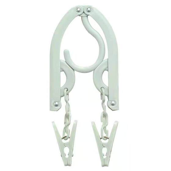Folding hanger travel portable travel business trip clothes home student dormitory clip shelf artifact hanging clothes