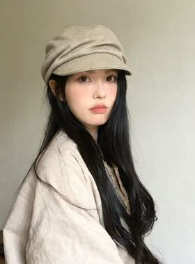 复古褶皱报童帽，氛围感直接拉满