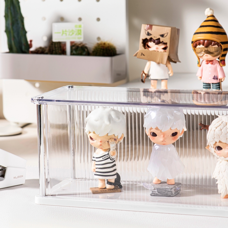 盲盒展示架收纳透明防尘亚克力手办展示柜小野公仔展示盒 - 图2