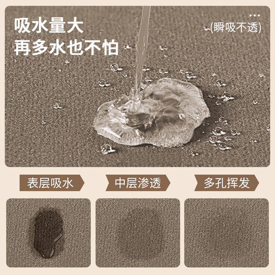 浴室地垫吸水防滑防摔卫生间门口硅藻泥速干脚垫浴室地毯厨房地垫