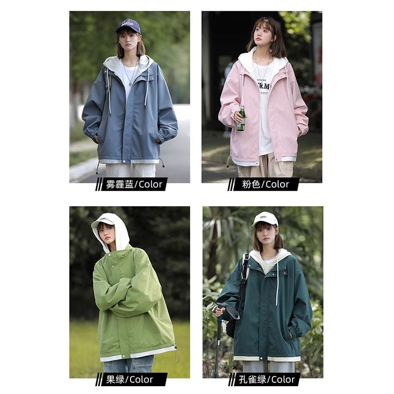 真维斯冲锋衣女秋冬新款休闲假两件连帽棒球服夹克外套上衣防风,淘宝优惠券,粉丝福利购,淘宝优惠卷