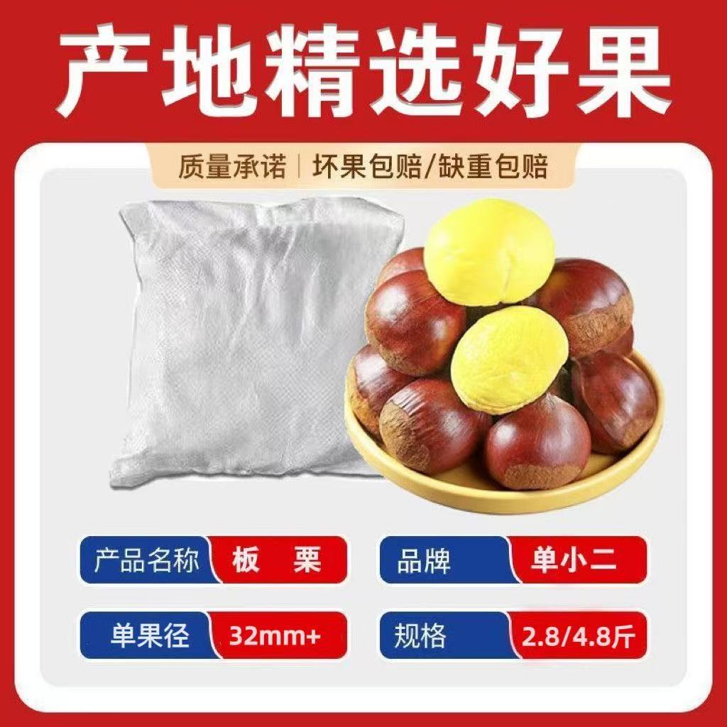 正宗丹东板栗当季新货新鲜板栗栗子高山农家毛栗子净重2.8/4.8斤