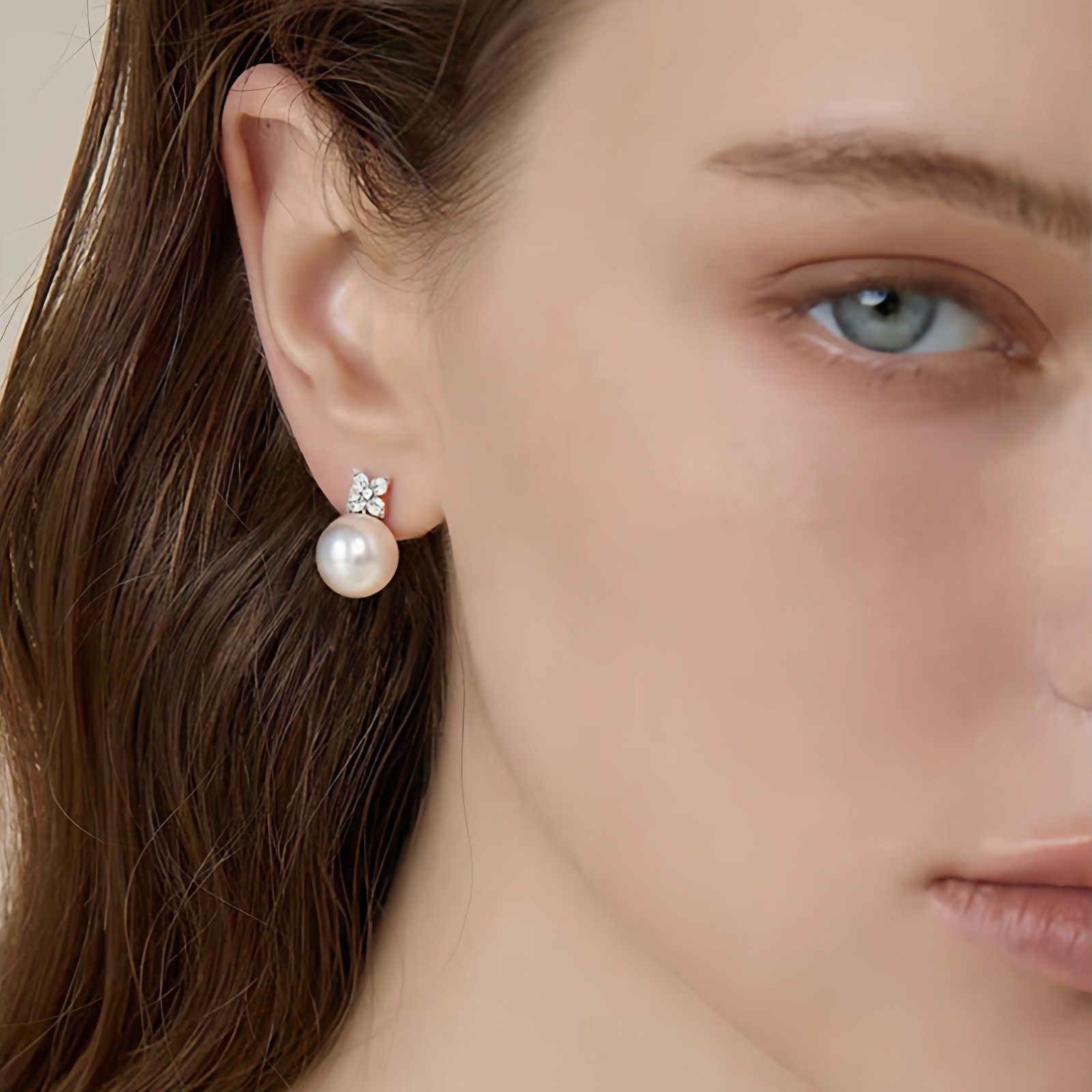 诸暨淡水珍珠耳钉女S925银四叶草耳环高级感气质百搭耳饰节日礼物,淘宝优惠券,粉丝福利购,淘宝优惠卷