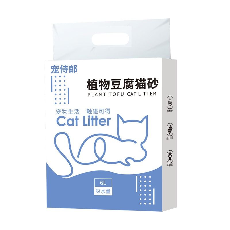 医宠豆腐猫砂猫沙原味绿茶味除臭无尘猫咪清洁用品奶香冲马桶清理 - 图3