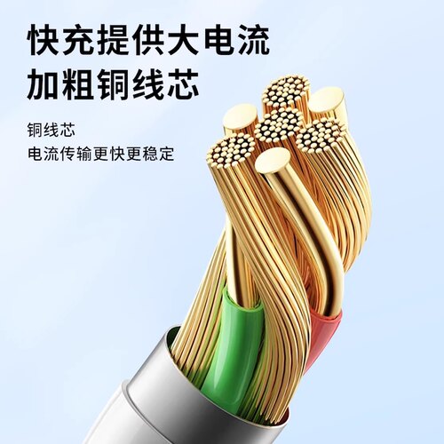 三合一快充数据线一拖三插头适用苹果15华为oppo小米vivo手机平板通用充电器多功能车载typec安卓接口闪充tpc - 图2