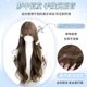 Milk tea gray brown long curly hair full head wig