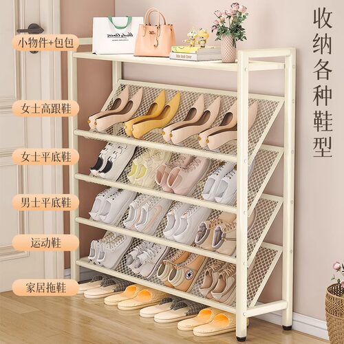 简易鞋架子鞋柜家用门口多层小窄宿舍2025新款入户门鞋子收纳神器 - 图0