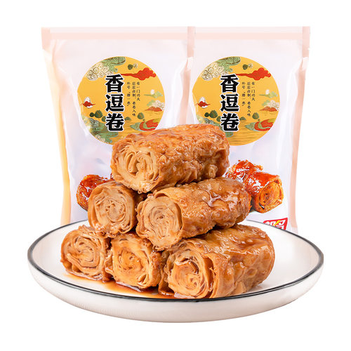 祖名香逗卷500g豆腐干辣条豆干豆皮零食小吃休闲食品好吃五香解馋 - 图3