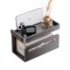 Bathroom toilet tissue box punch-free roll paper holder bathroom tissue box mobile phone storage rack wall hanging gray toilet paper holder