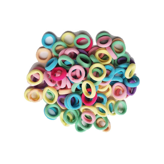 儿童耐用毛巾圈婴儿高弹拇指发圈女宝宝皮筋头绳不伤发头饰发量少