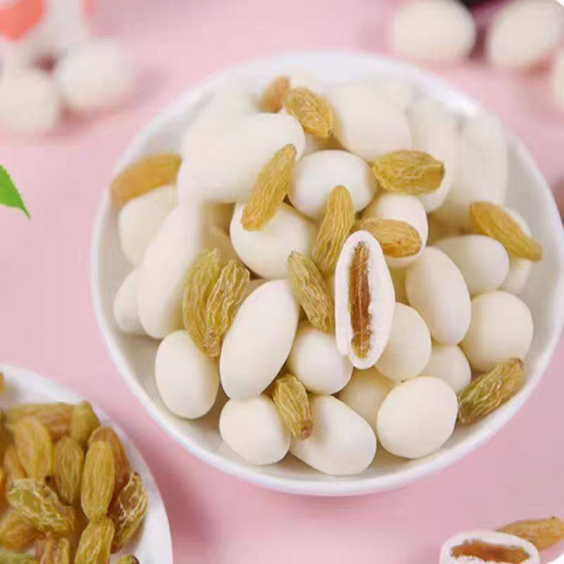 新疆特产酸奶葡萄干奶豆奶干牛奶豆夹心提子干酪酸甜高铁休闲零食,淘宝优惠券,粉丝福利购,淘宝优惠卷