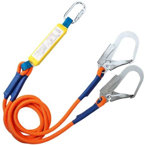 安全带高空作业保险绳挂绳缓冲包单挂钩绳子双大钩配件攀岩登山 - 图3