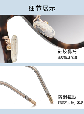 花花公子女款太阳墨镜男士高级感女士偏光女式复古老钱风墨镜女