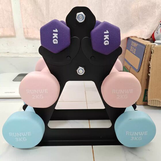 Small dumbbell rack for home use for men and women, kettlebell and dumbbell storage rack, multi-functional fitness equipment storage rack