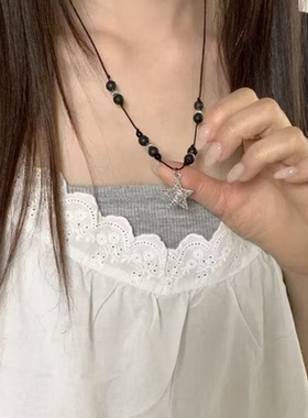 春天记事簿 复古星星项链 小众设计款ins风甜酷辣妹情侣锁骨链