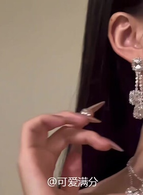 人间白茶高级感超闪镶钻双层项链时尚设计感锁骨链轻奢气质ins