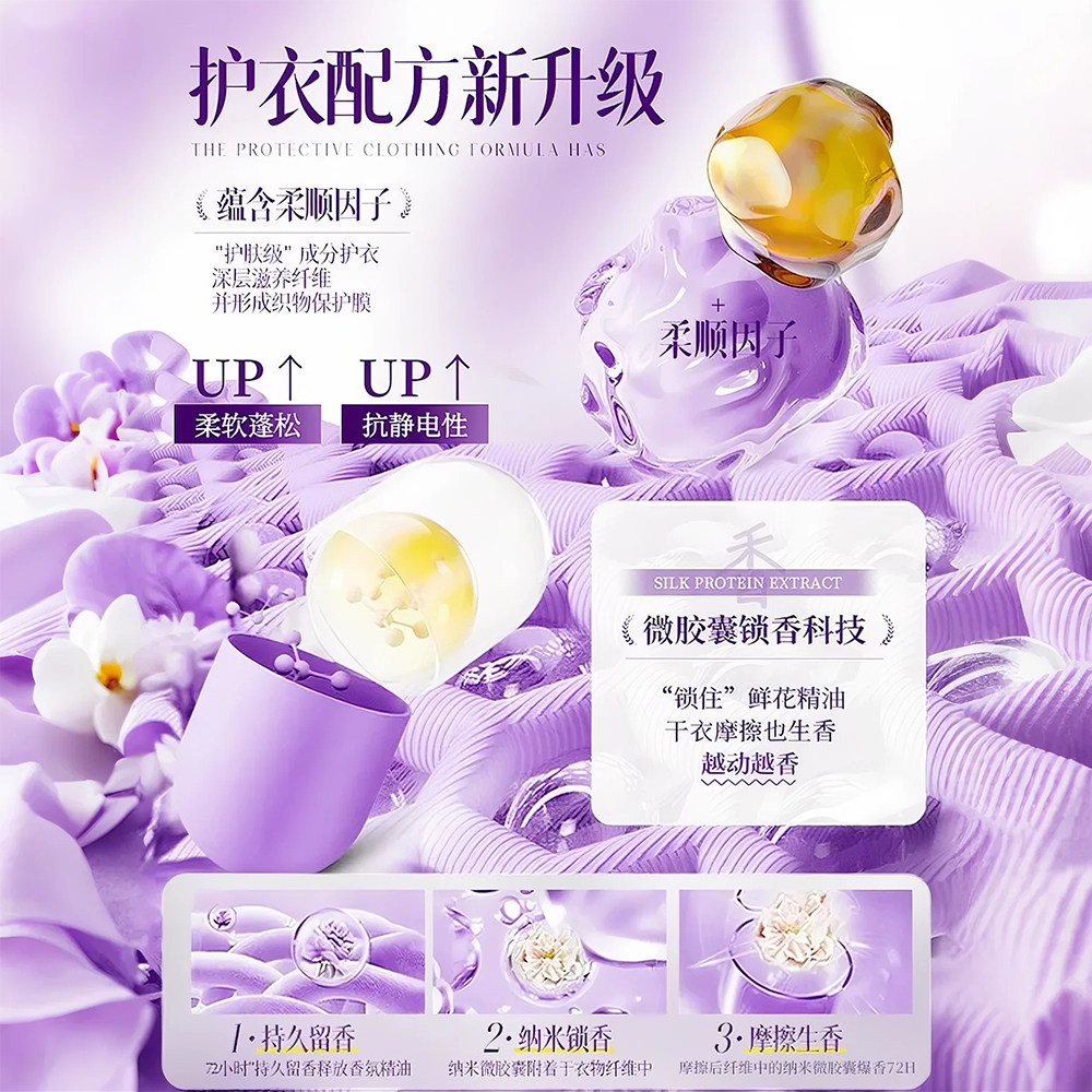 衣物柔顺剂72小时持久留香防静电衣服护理洗衣消毒除菌液香水织物,淘宝优惠券,粉丝福利购,淘宝优惠卷