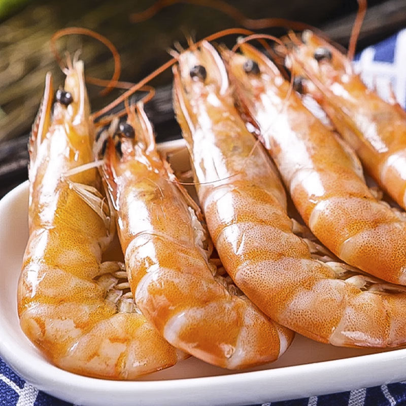 Ecuadorian prawns separated fresh quick-frozen Penaeus vannamei fresh sea shrimp shrimp seafood aquatic products