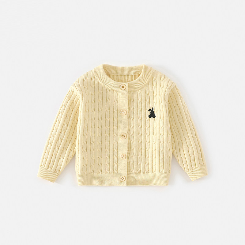 班喜迪女童宝宝毛衣2026开衫儿童秋季针织衫秋款外套上衣红色童装,淘宝优惠券,粉丝福利购,淘宝优惠卷