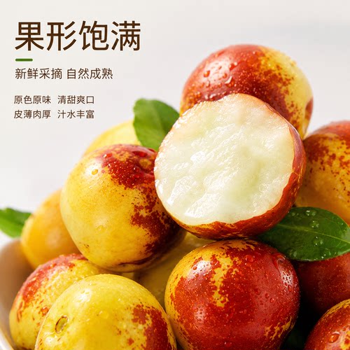 陕西大荔冬枣新鲜应季整箱枣子青枣脆枣大枣5斤当季水果鲜枣现摘-图0