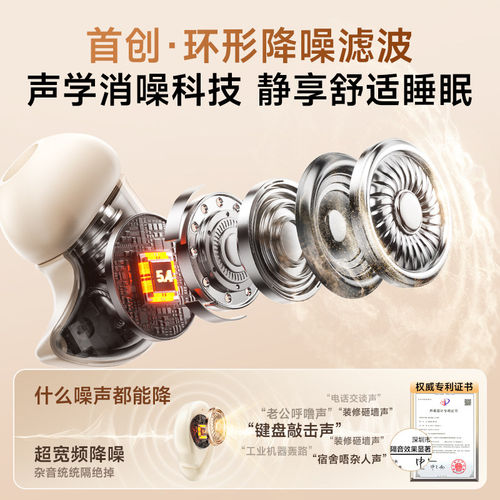 睡眠降噪耳机助眠专用无线蓝牙入耳式侧睡隔音睡觉2026新款超强-图2