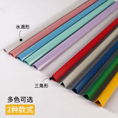 透明水滴杆a4文件夹抽杆夹拉杆夹书皮学生文具本夹卷子试卷收纳报告夹办公用品塑料夹分类夹子插页三角翻页 - 图3