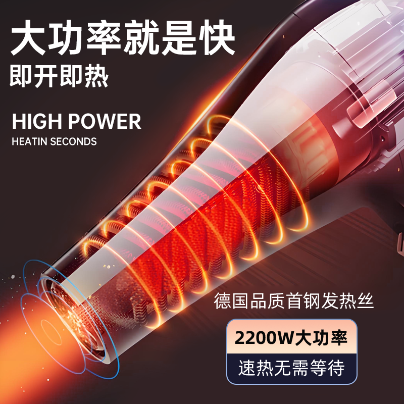 电吹风机家用大风力负离子护发静音速干理发店男士专用强力吹风筒,淘宝优惠券,粉丝福利购,淘宝优惠卷