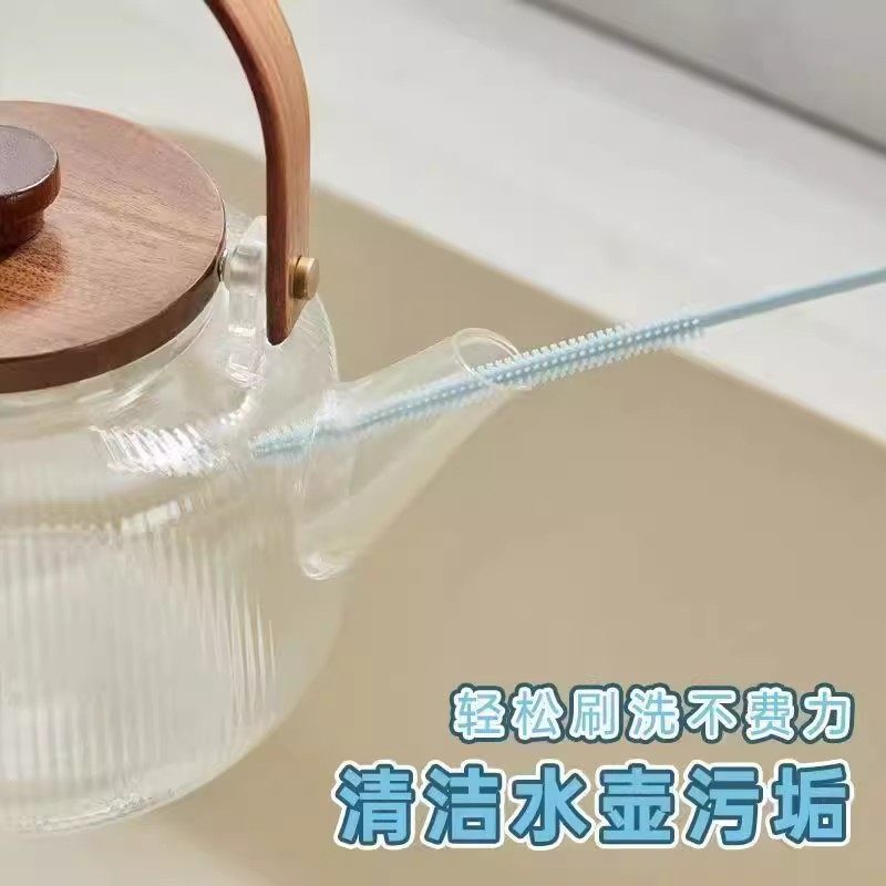 硅胶吸管刷加长杯子水杯管子厨房专用长柄清洁刷子小缝隙清洗神器,淘宝优惠券,粉丝福利购,淘宝优惠卷