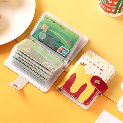 「麦当克劳」麦门卡包收纳包多卡位卡套卡夹银行卡学生证件零钱包 - 图0