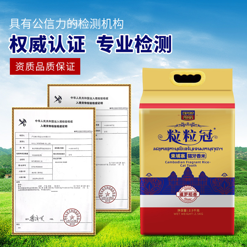 进口柬埔寨香米大米长粒香米猫牙米当季新米真空包装5/10斤多规格 - 图3