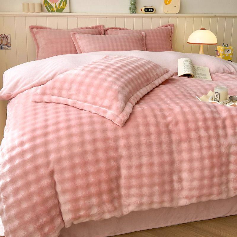 加厚牛奶绒珊瑚绒床上四件套加绒法兰绒儿童床单被套三件套秋冬季,淘宝优惠券,粉丝福利购,淘宝优惠卷