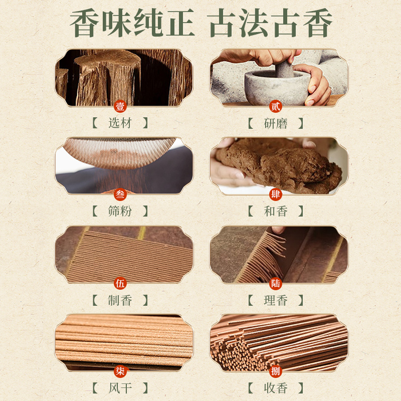 鹅梨帐中香线香香薰熏香插檀香沉香卧室内持久家用焚香炉中式伴睡 - 图2