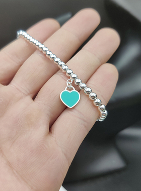 T家女925纯银珐琅经典顶版手链