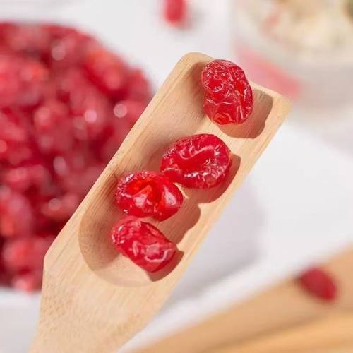 太便宜】新鲜樱桃干有核樱桃干酸甜无添加休闲零食樱桃车厘子蜜饯 - 图0