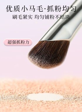 半扇形鼻影刷修容刷斜头镰刀晕染细节专业化妆刷动物毛眼线点彩