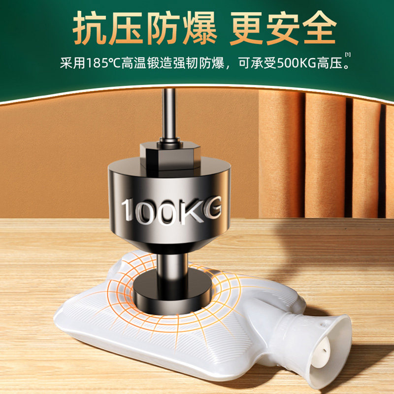 热水袋注水暖水袋女生暖手热敷肚子暖脚神器可爱毛绒布套防爆保温