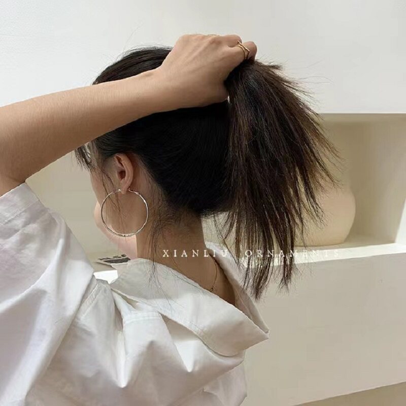 七茉(珠宝)s925女网红欧美夸银耳钉 天天特卖工厂店耳环