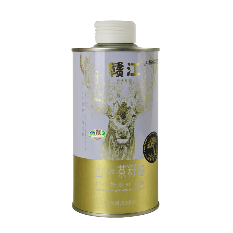 赣江有机山茶油500ml纯正山茶籽油江西茶树食用油压榨一级茶子油 - 图0