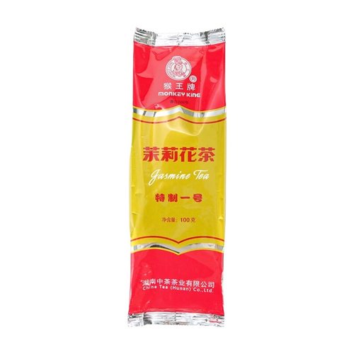 中茶猴王牌茉莉花茶特制横县茉莉花茶100g浓香1号绿茶红 茶桂花香 - 图3