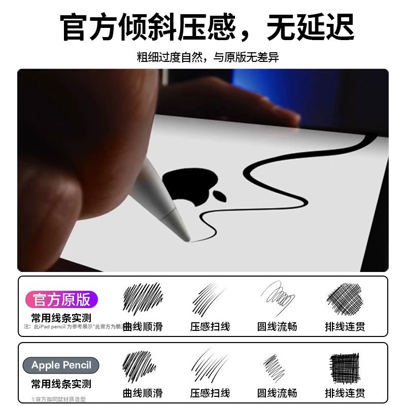 ipad触控笔ipad触屏笔适用于iPad pencil苹果原装平板笔触控笔二代air5手写笔9平替pro防误触pencil电容笔 - 图1