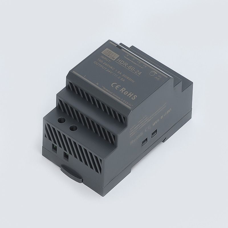 明伟导轨开关电源HDR-15/30/60/100/150W工业直流变压器12V24V - 图0