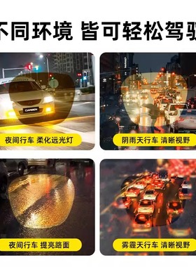 夜视眼镜夹片夜晚开车专用防眩光驾驶镜防远光灯偏光近视镜片夜间