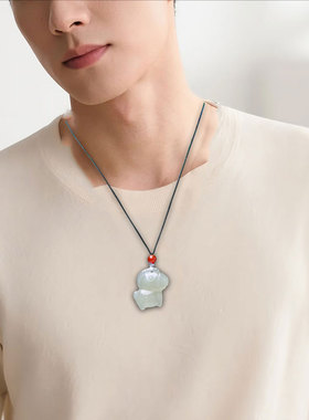 正品新疆和田玉生肖马吊坠马到成功男女儿童宝宝玉石坠挂件多规格